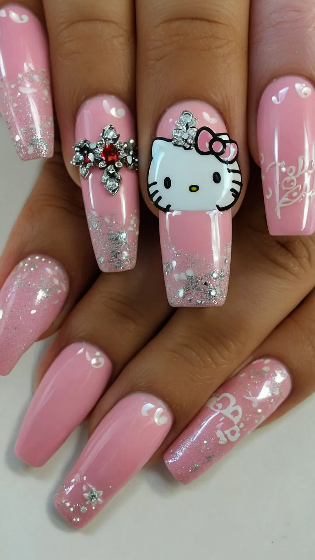 Joyful Kitty Nails