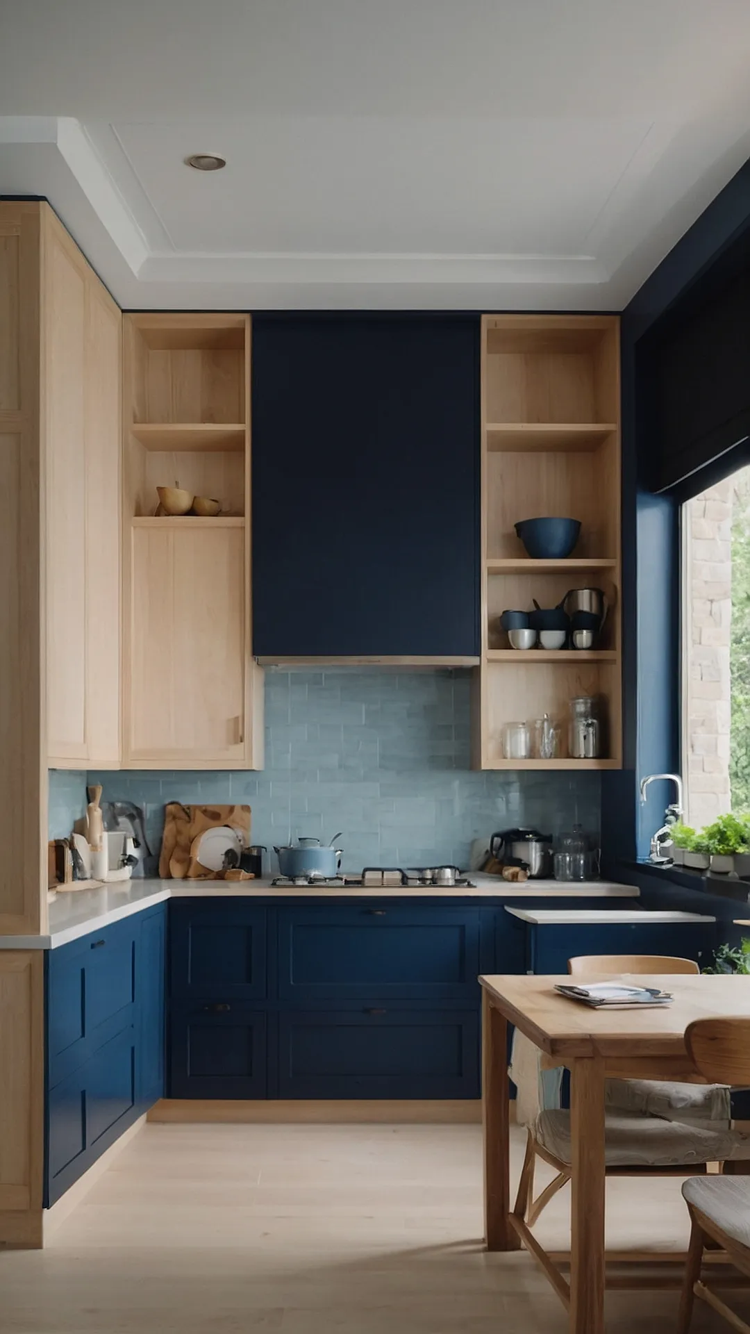 Tranquil Blue Kitchen