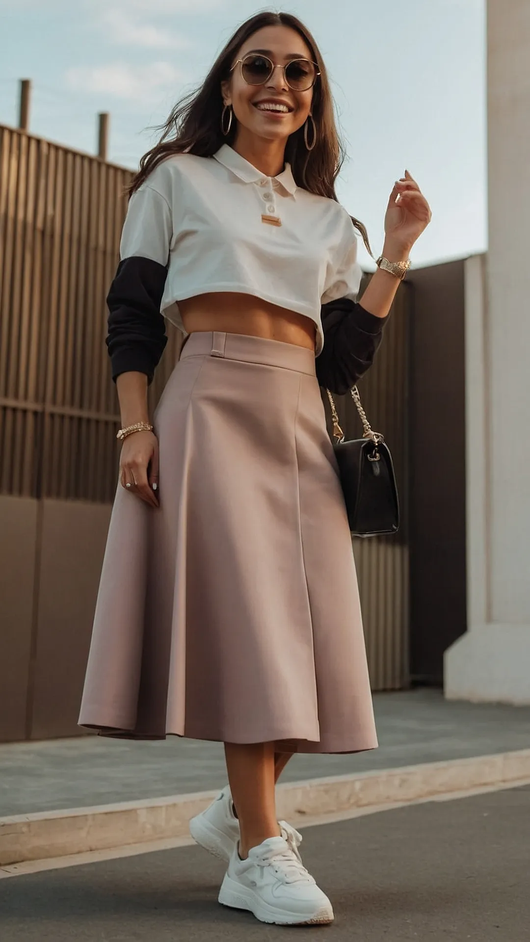 Cool Comfort: Midi Skirt Style