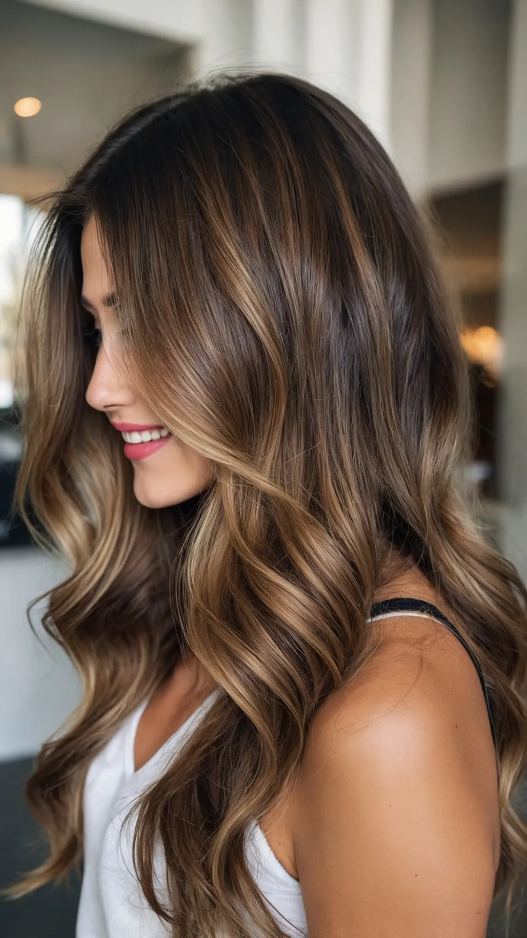 Brunette's Subtle Shine