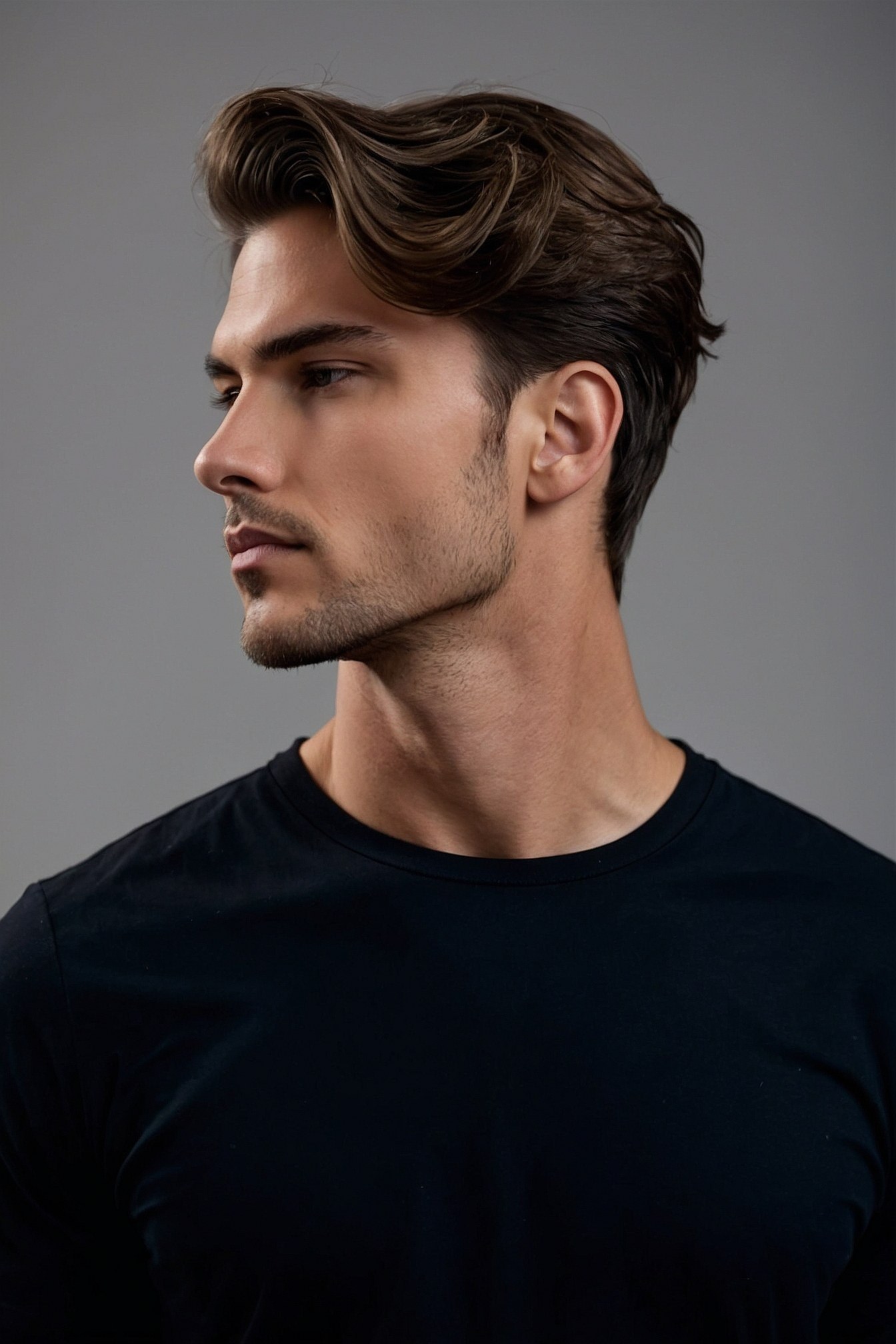 Textured waves catch the light, flowing off the face