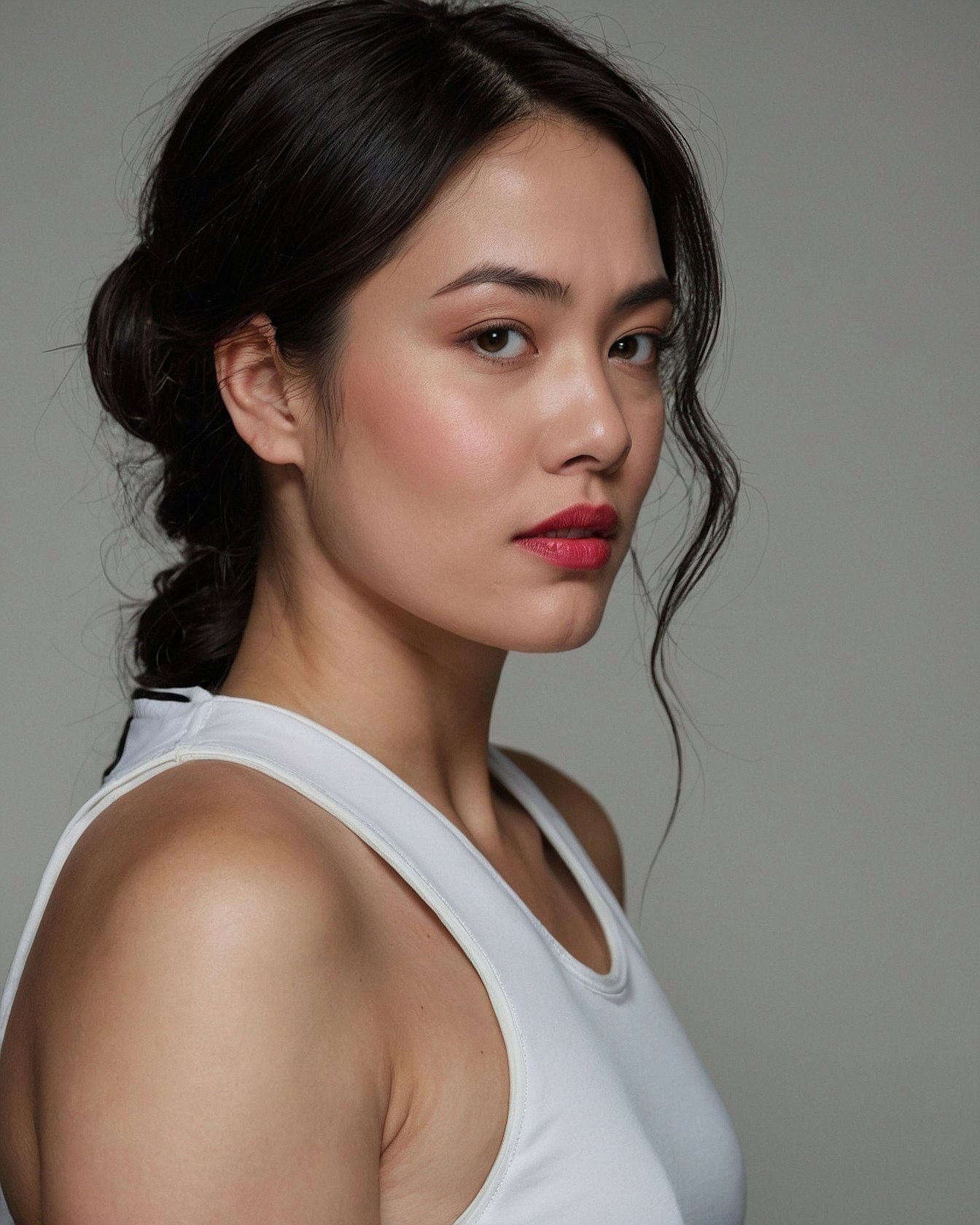 Elegant Side Braid with a Pop of Color