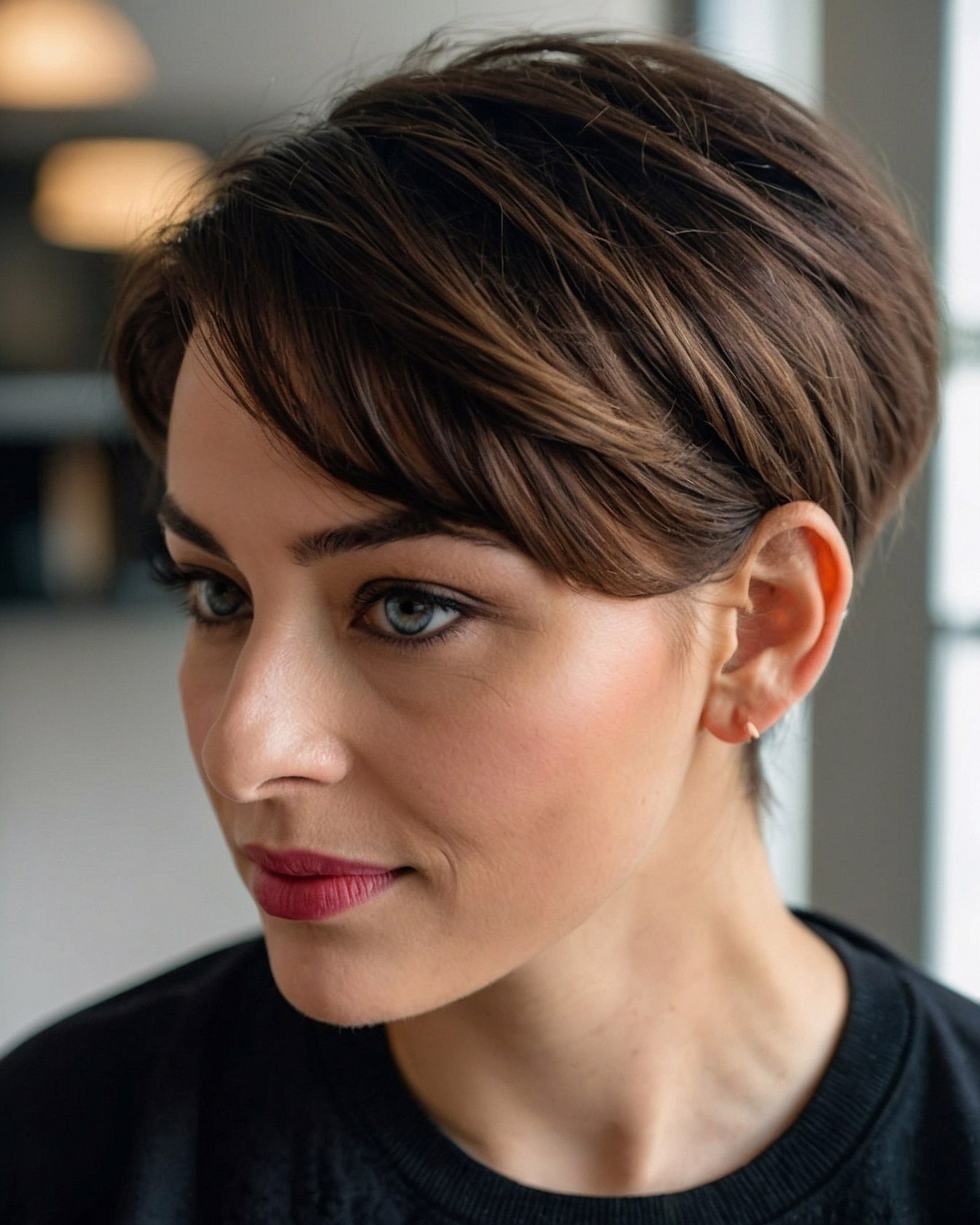 Close-up on Chestnut Hues and Subtle Texture